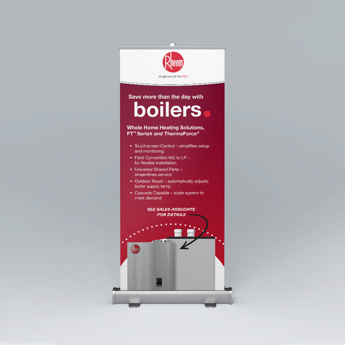 Rheem Boilers Pull-Up Banner