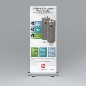 Rheem Smart Electric Water Heater Roll Up Banner