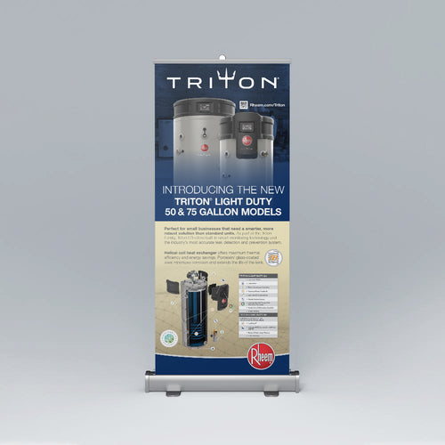 Rheem TRITON Light Duty Pop-Up Banner