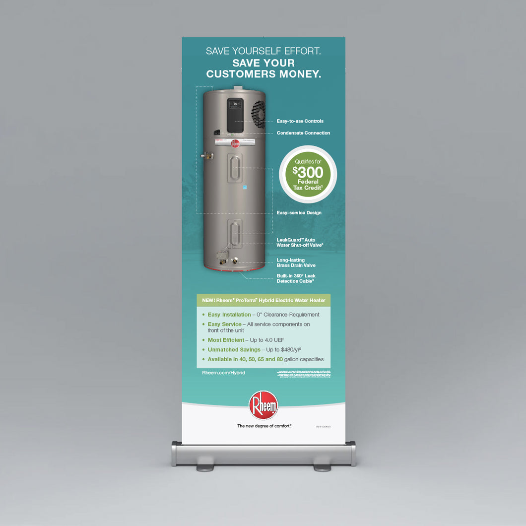 ProTerra Hybrid Electric Roll-Up Banner