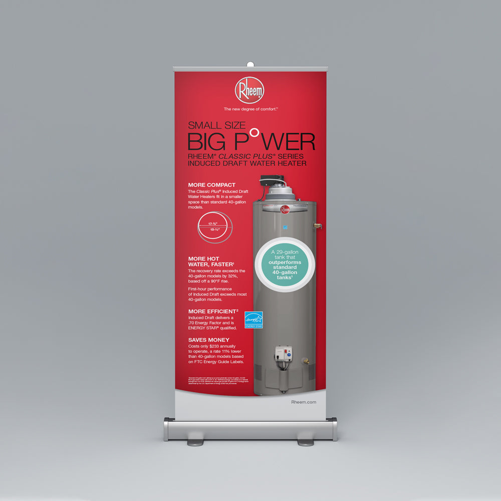 Classic Plus® Series Induced Draft Roll-Up Banner